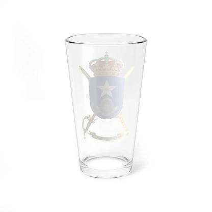 Coat of Arms of the 7th Brigade Galicia Headquarters Battalion (Spain) (Coat of Arms) Pint Glass 16oz - Go Mug Yourself
