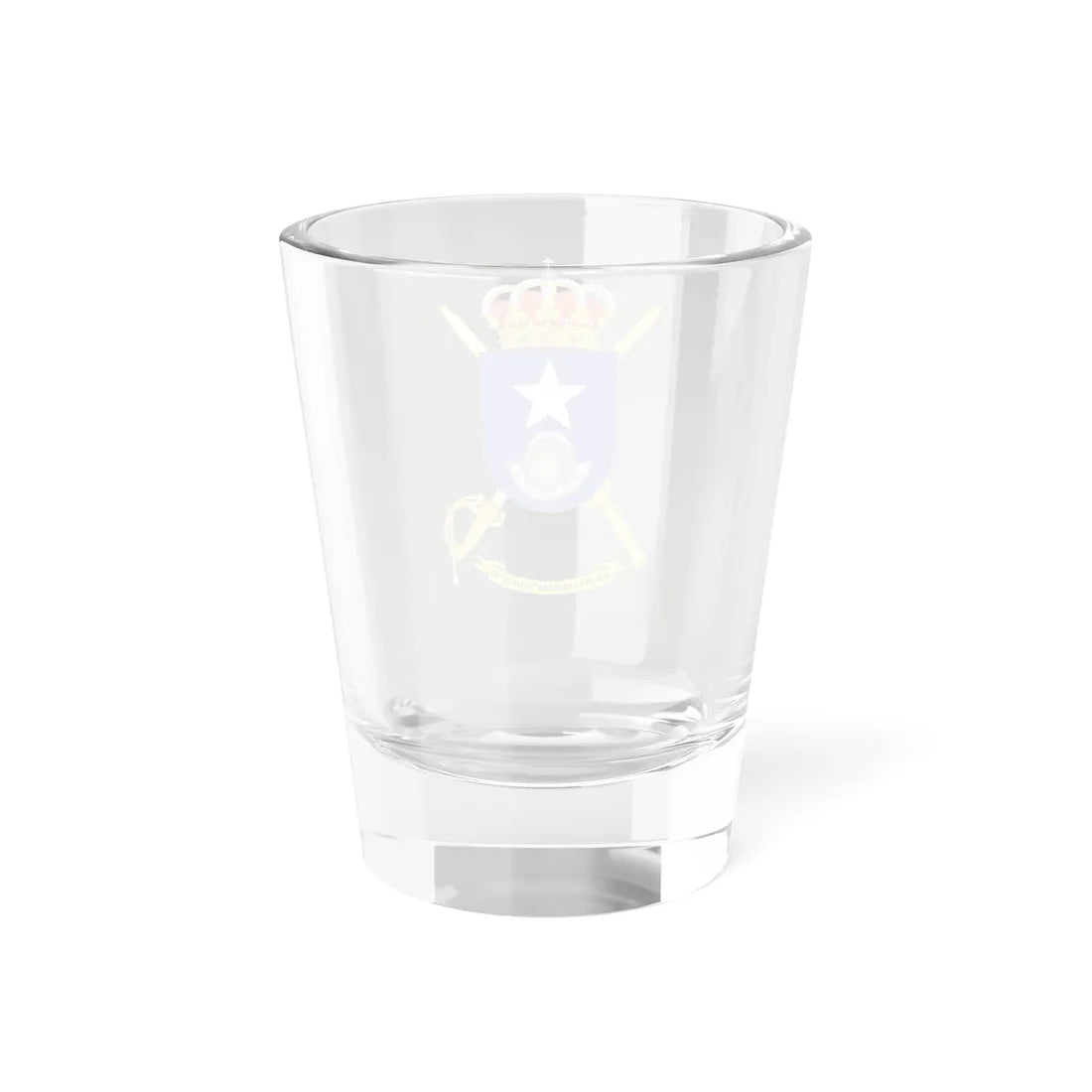Coat of Arms of the 7th Brigade Galicia Headquarters Battalion (Spain) (Coat of Arms) Shot Glass 1.5oz - Go Mug Yourself