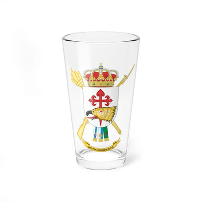 Coat of Arms of the 7th Logistics Air-transportable Group (Spain) (Coat of Arms) Pint Glass 16oz 16oz - Go Mug Yourself
