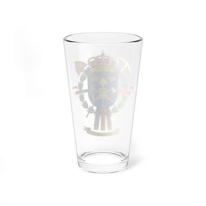 Coat of Arms of the 8th Engineer Regiment (Spain) (Coat of Arms) Pint Glass 16oz - Go Mug Yourself