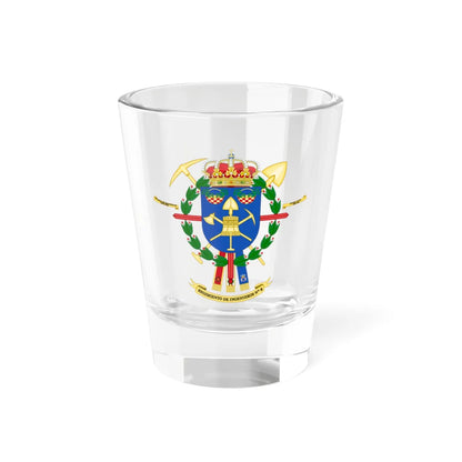 Coat of Arms of the 8th Engineer Regiment (Spain) (Coat of Arms) Shot Glass 1.5oz 1.5oz - Go Mug Yourself