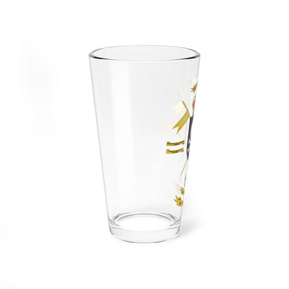 Coat of Arms of the 8th Light Armoured Cavalry Regiment Lusitania (Spain) (Coat of Arms) Pint Glass 16oz - Go Mug Yourself