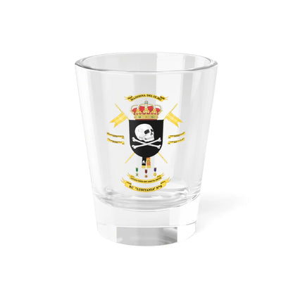 Coat of Arms of the 8th Light Armoured Cavalry Regiment Lusitania (Spain) (Coat of Arms) Shot Glass 1.5oz 1.5oz - Go Mug Yourself
