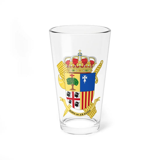 Coat of Arms of the 8th Zone of the Guardia Civil - Aragon (Spain) (Coat of Arms) Pint Glass 16oz 16oz - Go Mug Yourself