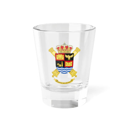 Coat of Arms of the 91st Mixed Artillery Regiment (Spain) (Coat of Arms) Shot Glass 1.5oz 1.5oz - Go Mug Yourself