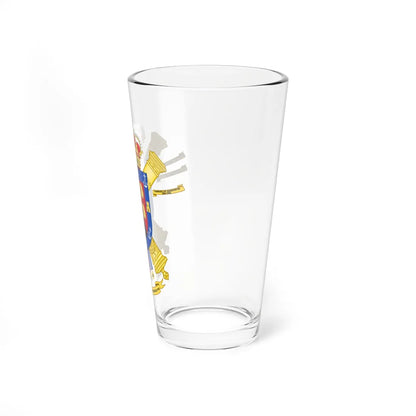 Coat of Arms of the 93rd Field Artillery Regiment (Spain) (Coat of Arms) Pint Glass 16oz - Go Mug Yourself