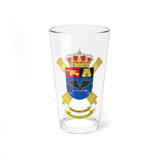 Coat of Arms of the 94th Air Defence Artillery Regiment (Spain) (Coat of Arms) Pint Glass 16oz 16oz - Go Mug Yourself