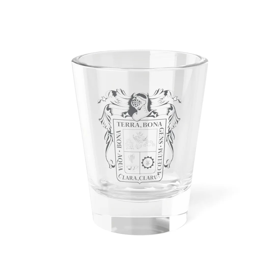 Coat of arms of the Aguascalientes Congress (Mexico) (Coat of Arms) Shot Glass 1.5oz 1.5oz - Go Mug Yourself