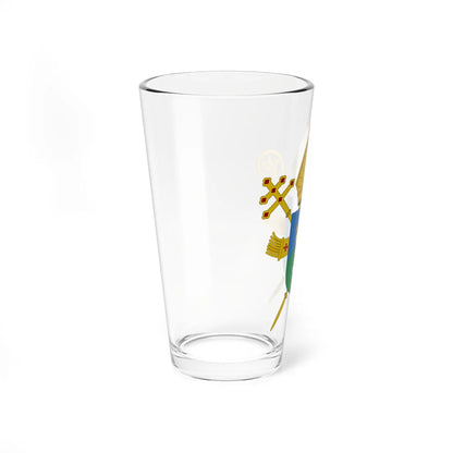 Coat of arms of the Archdiocese of Belo Horizonte (Brazil) (Coat of Arms) Pint Glass 16oz - Go Mug Yourself