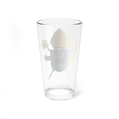 Coat of arms of the Archdiocese of Belo Horizonte (Brazil) (Coat of Arms) Pint Glass 16oz - Go Mug Yourself