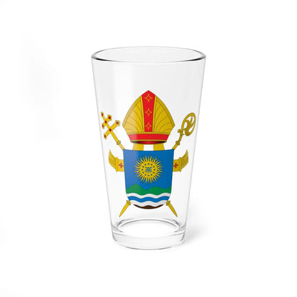 Coat of arms of the Archdiocese of Porto Velho (Brazil) (Coat of Arms) Pint Glass 16oz 16oz - Go Mug Yourself