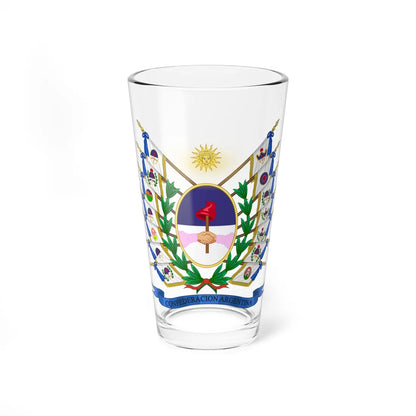Coat of arms of the Argentine Confederation (Argentina) (Coat of Arms) Pint Glass 16oz 16oz - Go Mug Yourself