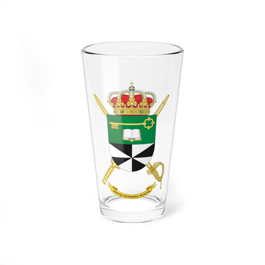Coat of Arms of the Army Personnel Command of Ceuta (Spain) (Coat of Arms) Pint Glass 16oz 16oz - Go Mug Yourself
