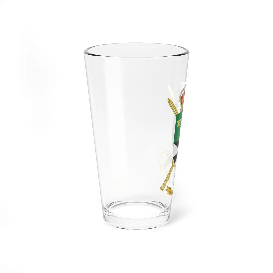 Coat of Arms of the Army Personnel Command of Ceuta (Spain) (Coat of Arms) Pint Glass 16oz - Go Mug Yourself