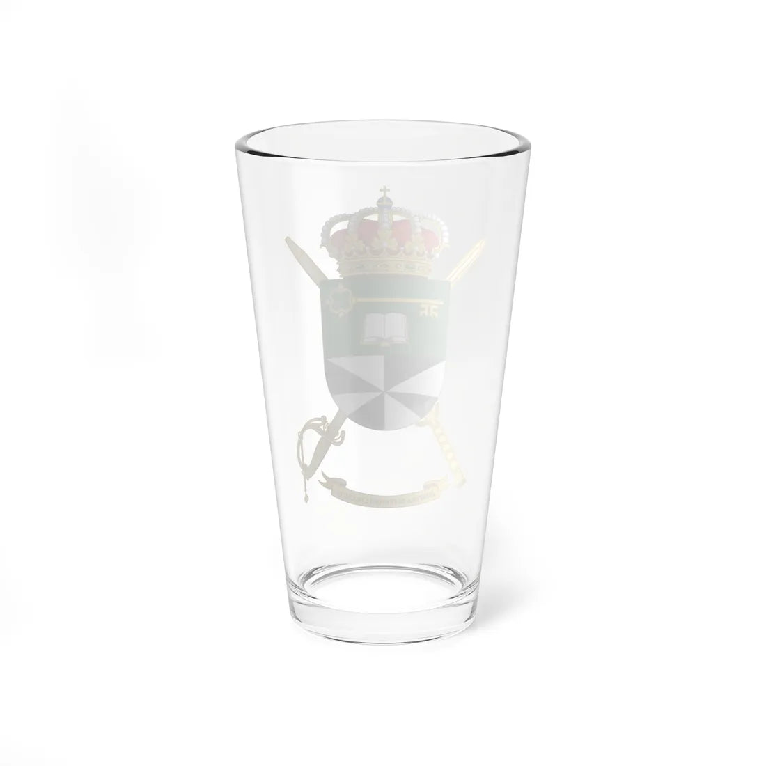 Coat of Arms of the Army Personnel Command of Ceuta (Spain) (Coat of Arms) Pint Glass 16oz - Go Mug Yourself