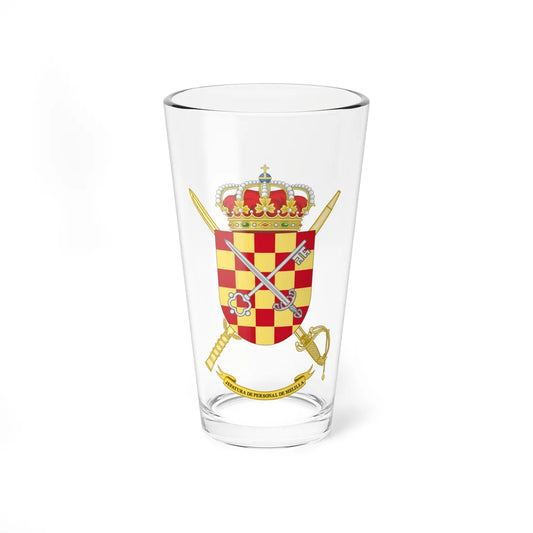 Coat of Arms of the Army Personnel Command of Melilla (Spain) (Coat of Arms) Pint Glass 16oz 16oz - Go Mug Yourself