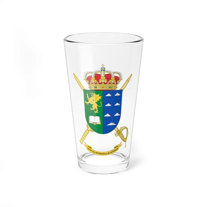 Coat of Arms of the Army Personnel Command of the Canary Islands (Spain) (Coat of Arms) Pint Glass 16oz 16oz - Go Mug Yourself