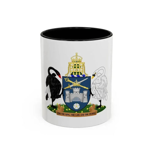 Coat of Arms of the Australian Capital Territory - Accent Coffee Mug 11oz Black - Go Mug Yourself