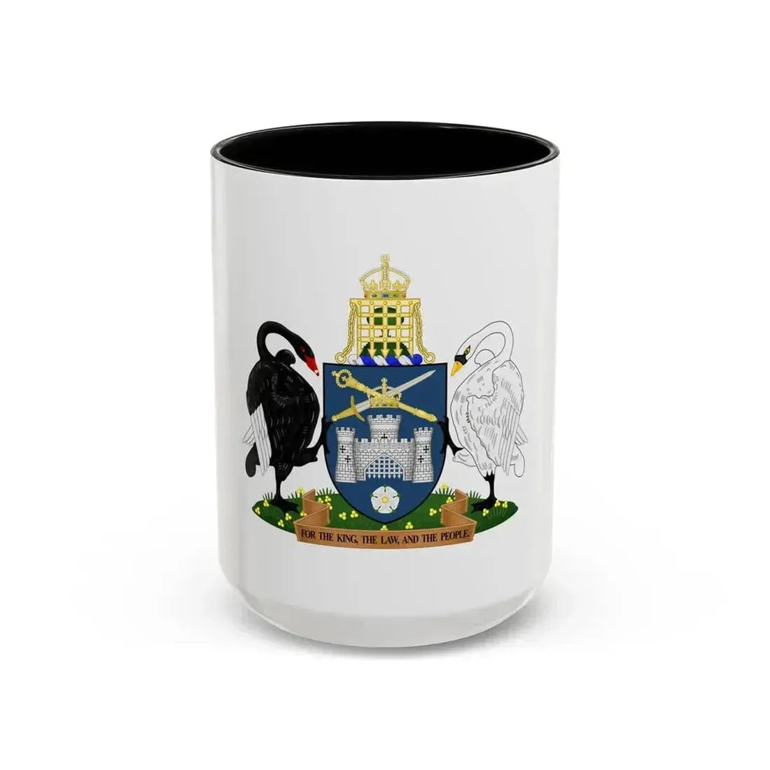 Coat of Arms of the Australian Capital Territory - Accent Coffee Mug 15oz Black - Go Mug Yourself