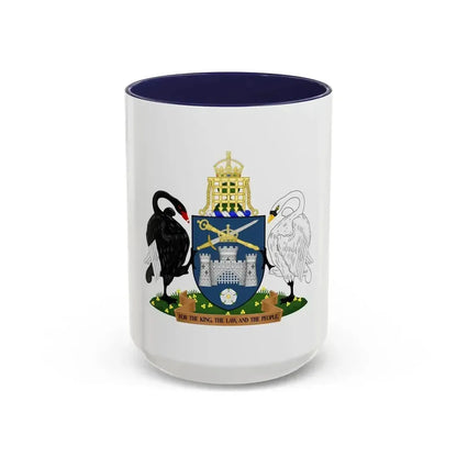 Coat of Arms of the Australian Capital Territory - Accent Coffee Mug 15oz Navy - Go Mug Yourself