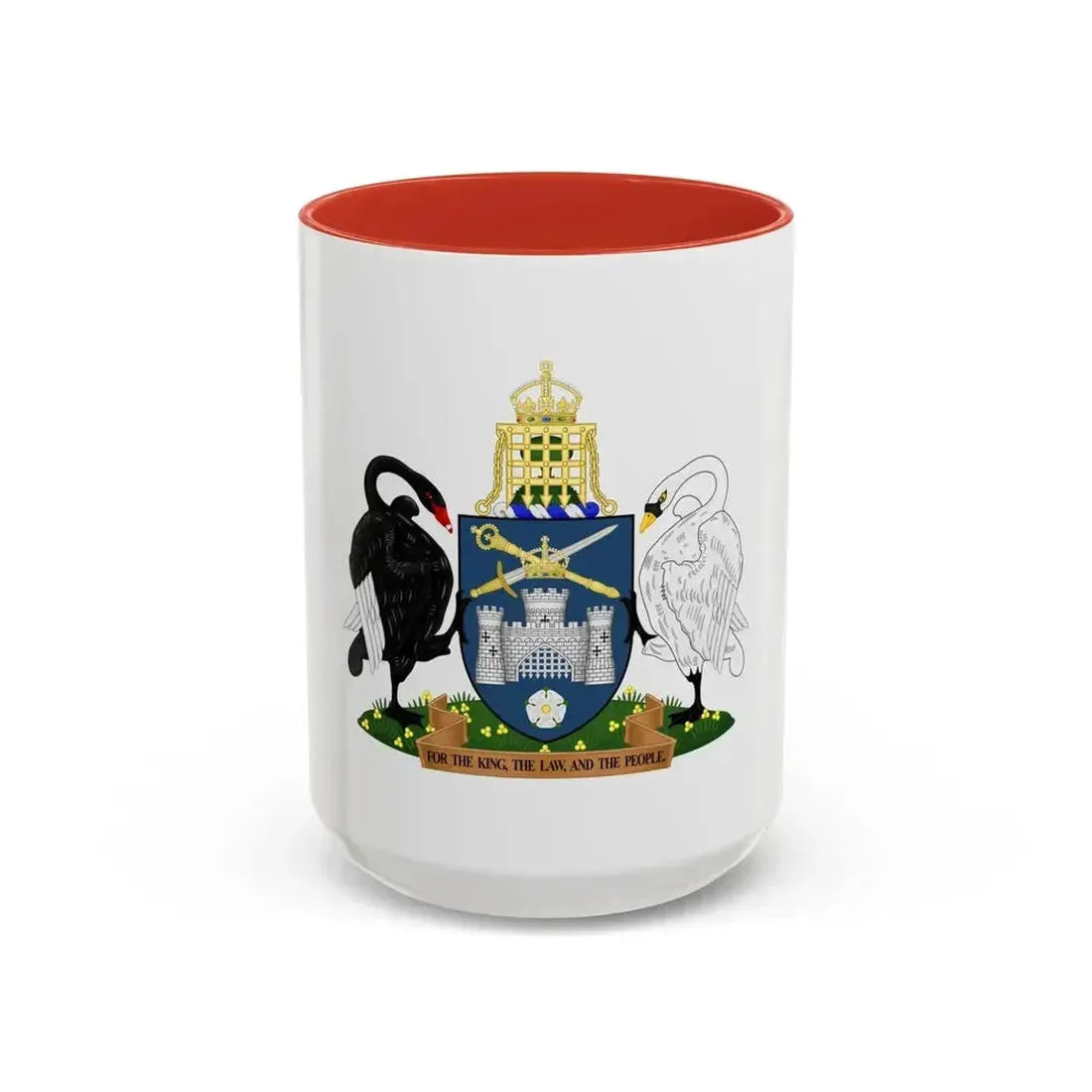 Coat of Arms of the Australian Capital Territory - Accent Coffee Mug 15oz Red - Go Mug Yourself