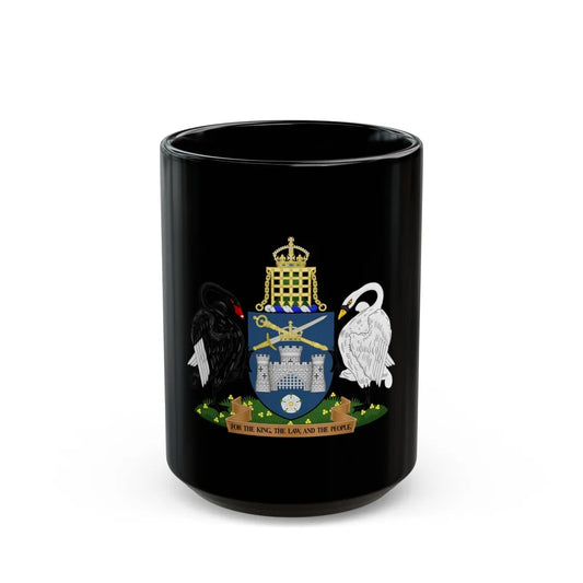 Coat of Arms of the Australian Capital Territory - Black Coffee Mug-15oz-Go Mug Yourself