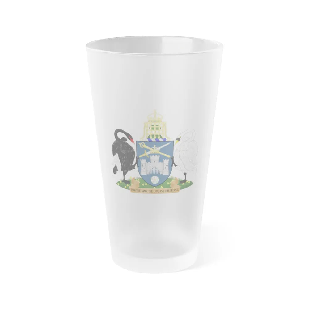 Coat of Arms of the Australian Capital Territory - Frosted Pint Glass 16oz-Go Mug Yourself