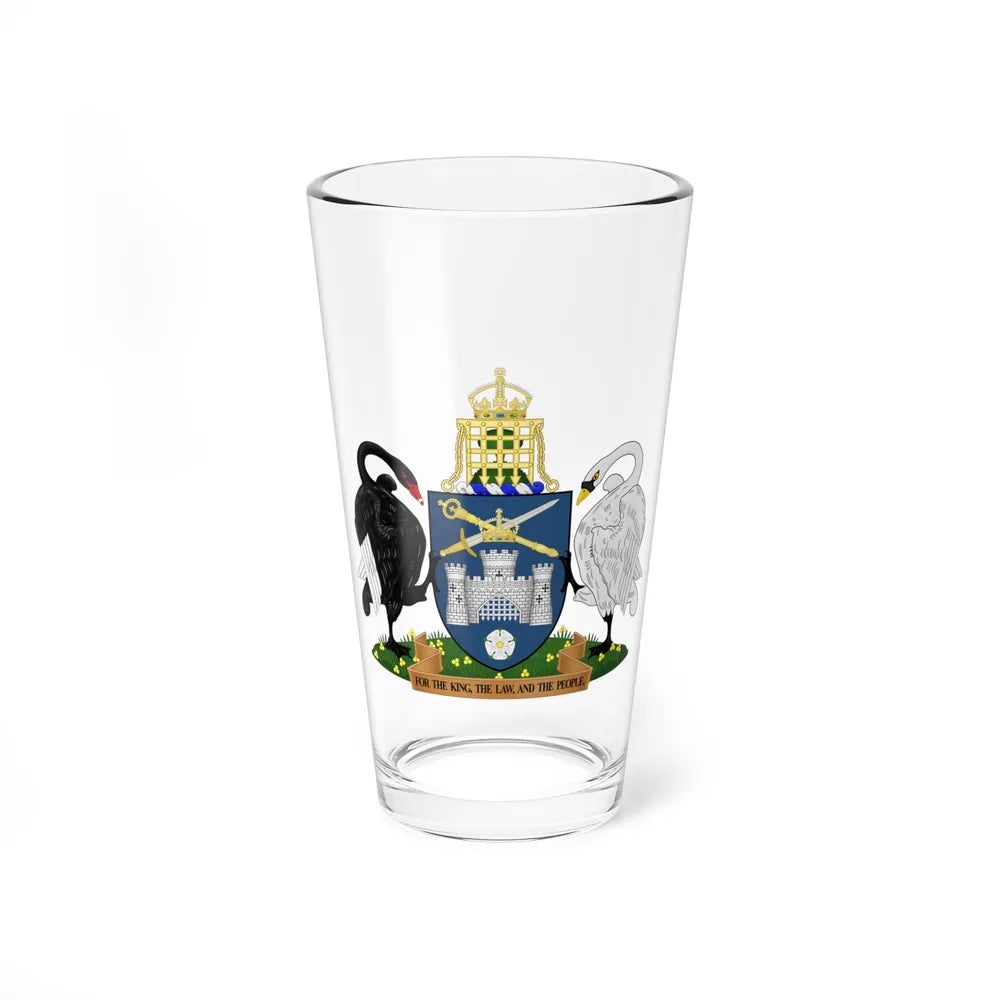 Coat of Arms of the Australian Capital Territory - Pint Glass 16oz-16oz-Go Mug Yourself