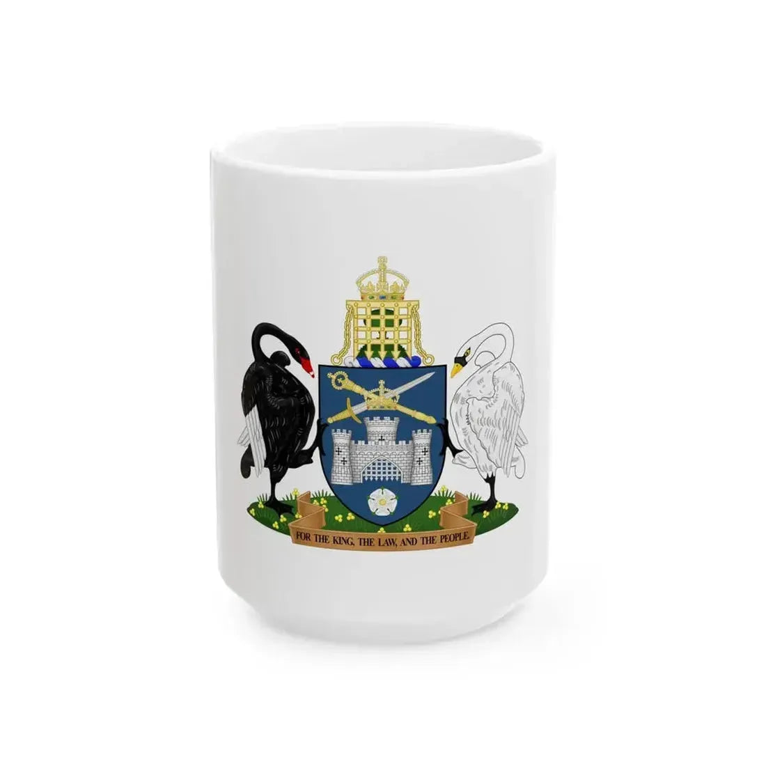 Coat of Arms of the Australian Capital Territory - White Coffee Mug 15oz - Go Mug Yourself