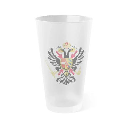 Coat of arms of the Austrian Netherlands - Frosted Pint Glass 16oz Default Title - Go Mug Yourself