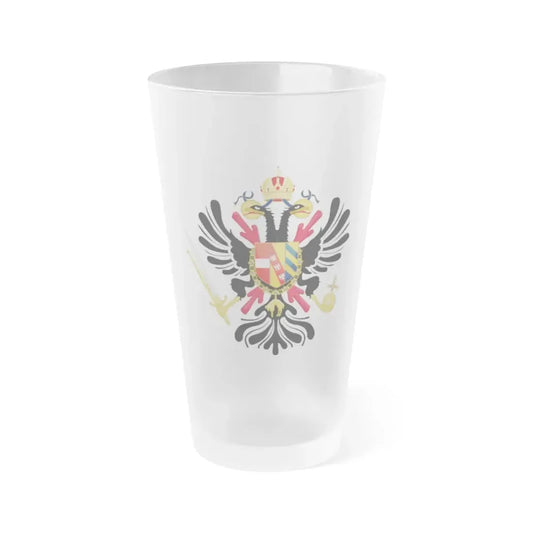 Coat of arms of the Austrian Netherlands - Frosted Pint Glass 16oz Default Title - Go Mug Yourself