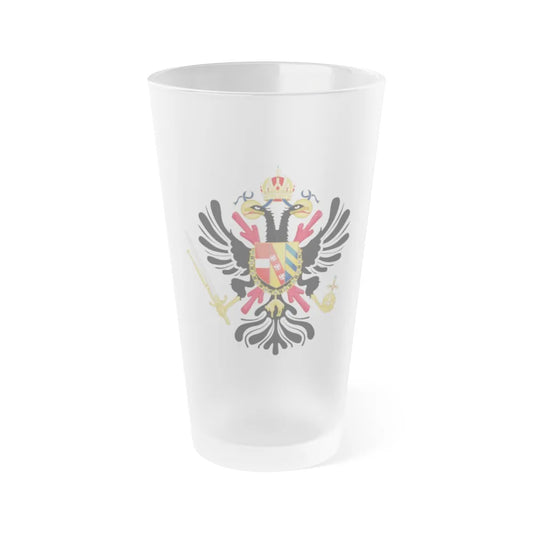 Coat of arms of the Austrian Netherlands - Frosted Pint Glass 16oz-Go Mug Yourself