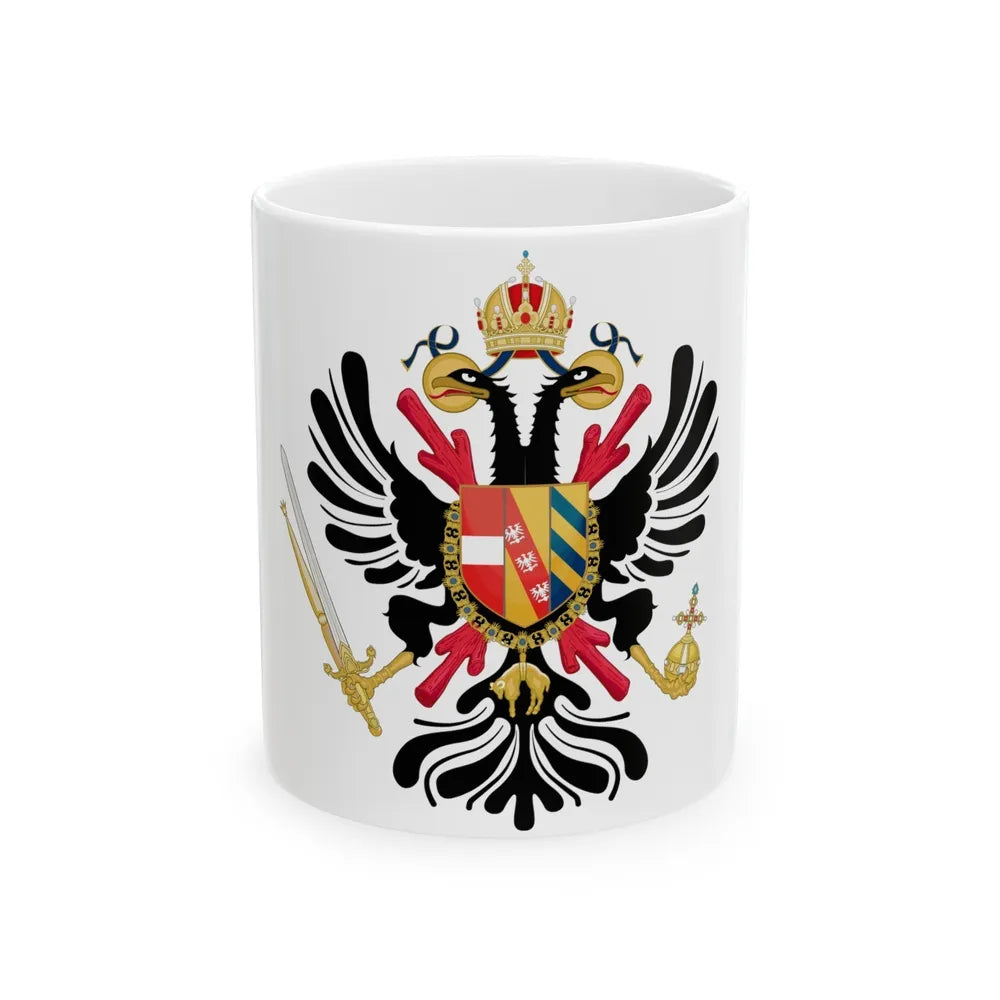 Coat of arms of the Austrian Netherlands - White Coffee Mug-11oz-Go Mug Yourself