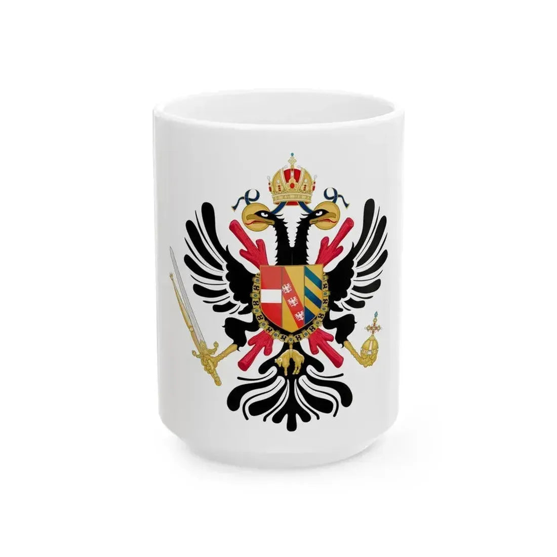 Coat of arms of the Austrian Netherlands - White Coffee Mug 15oz - Go Mug Yourself