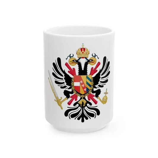 Coat of arms of the Austrian Netherlands - White Coffee Mug 15oz - Go Mug Yourself