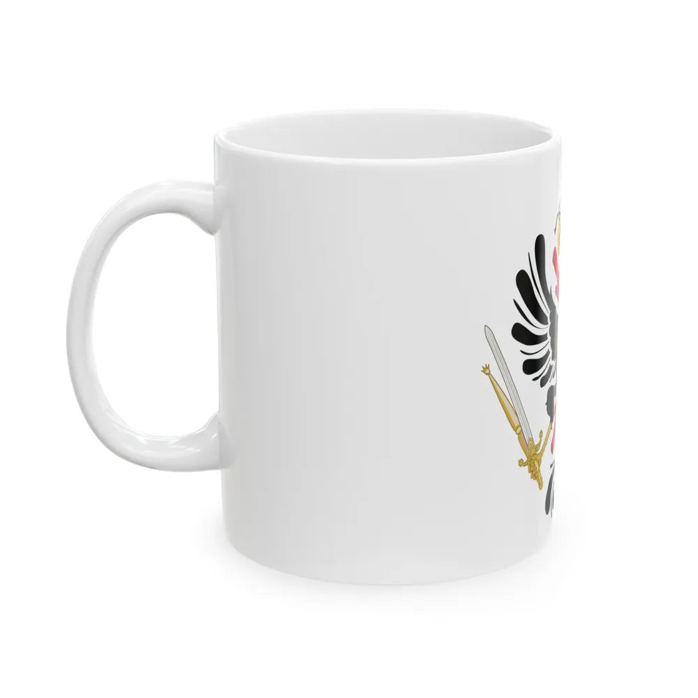 Coat of arms of the Austrian Netherlands - White Coffee Mug-Go Mug Yourself