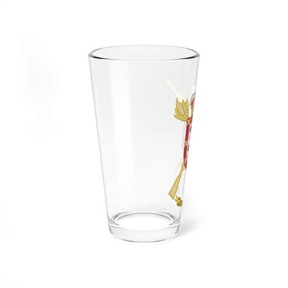 Coat of Arms of the Automobile Unit of the 1st Kings Immemorial Infantry Regiment (Spain) (Coat of Arms) Pint Glass 16oz - Go Mug Yourself