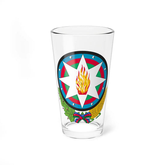 Coat of arms of the Azerbaijan Democratic Republic (Azerbaijan) (Coat of Arms) Pint Glass 16oz 16oz - Go Mug Yourself
