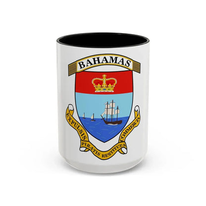 Coat of Arms of The Bahamas 2 - Accent Coffee Mug 15oz Black - Go Mug Yourself
