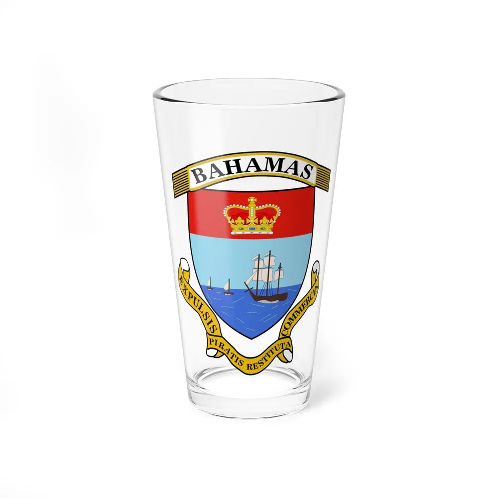 Coat of Arms of The Bahamas 2 - Pint Glass 16oz-16oz-Go Mug Yourself