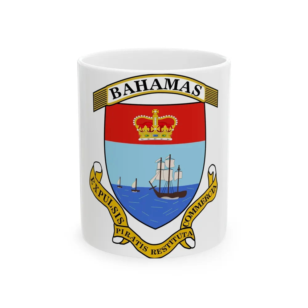 Coat of Arms of The Bahamas 2 - White Coffee Mug-11oz-Go Mug Yourself