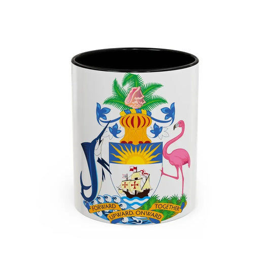 Coat of Arms of The Bahamas - Accent Coffee Mug 11oz Black - Go Mug Yourself