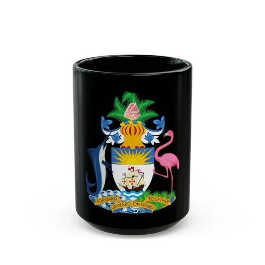 Coat of Arms of The Bahamas - Black Coffee Mug 15oz - Go Mug Yourself