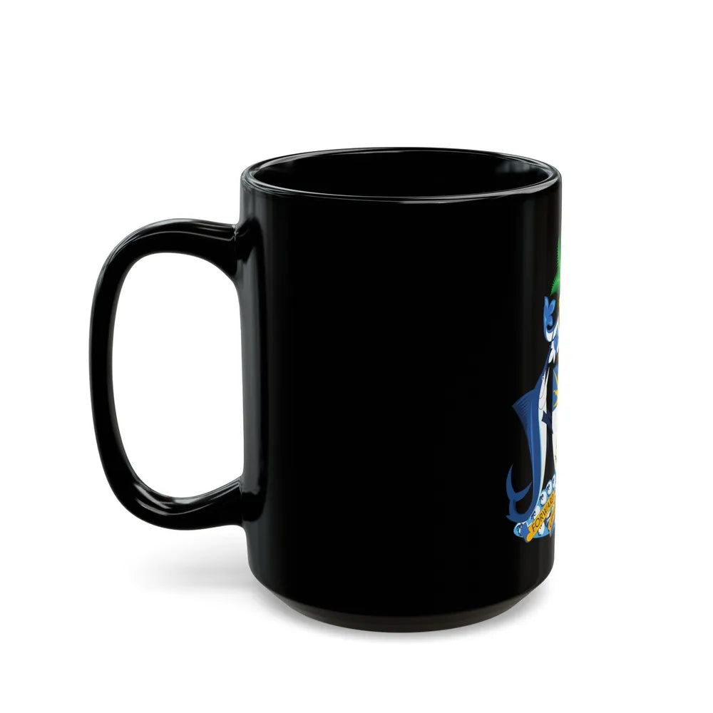 Coat of Arms of The Bahamas - Black Coffee Mug-Go Mug Yourself