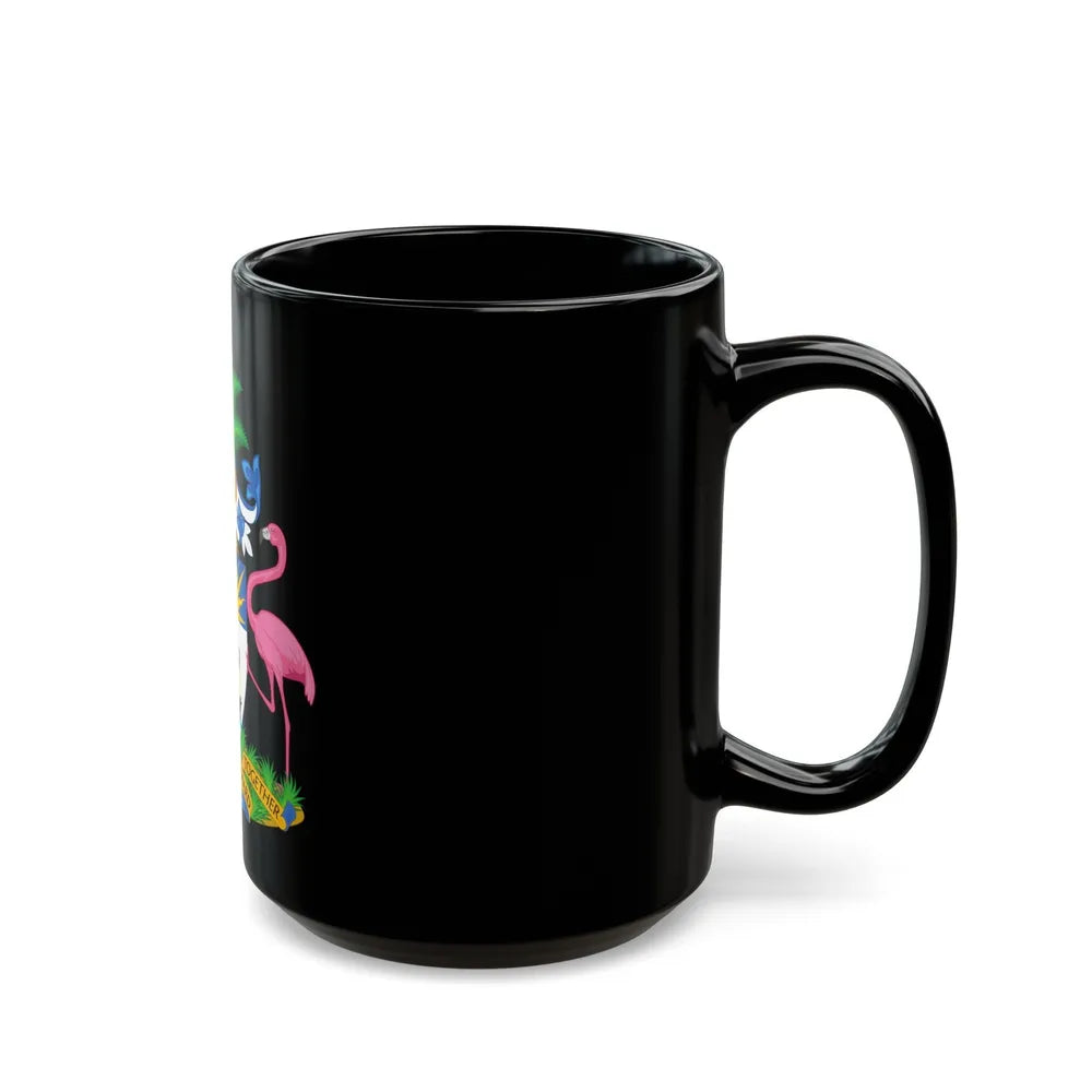 Coat of Arms of The Bahamas - Black Coffee Mug-Go Mug Yourself