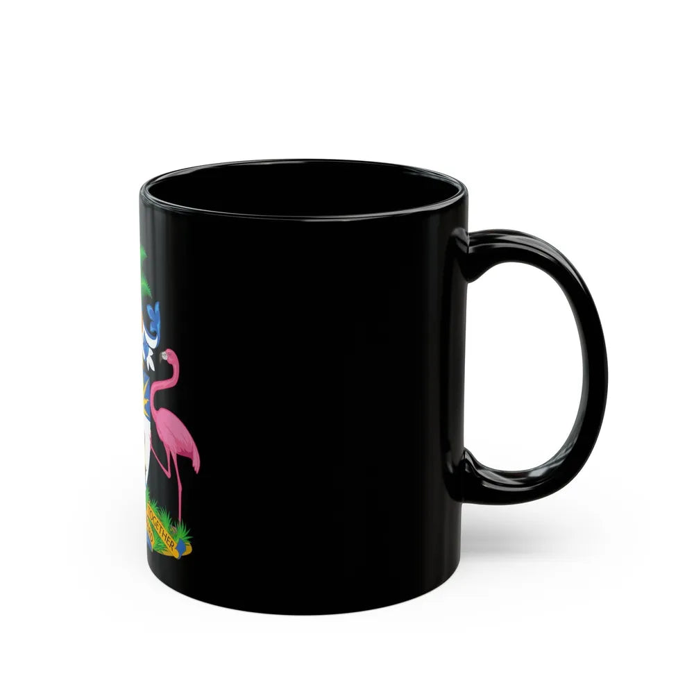 Coat of Arms of The Bahamas - Black Coffee Mug-Go Mug Yourself