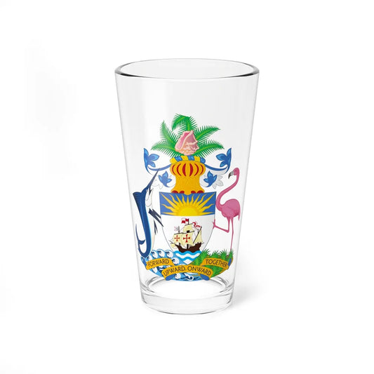 Coat of Arms of The Bahamas - Pint Glass 16oz-16oz-Go Mug Yourself