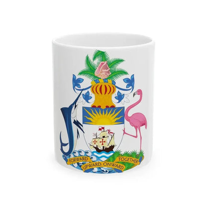Coat of Arms of The Bahamas - White Coffee Mug 11oz - Go Mug Yourself