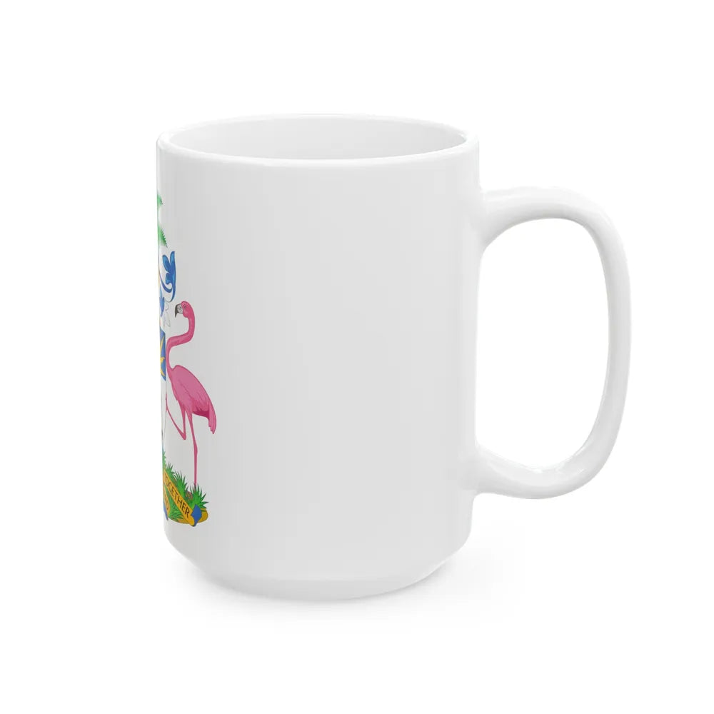 Coat of Arms of The Bahamas - White Coffee Mug-Go Mug Yourself