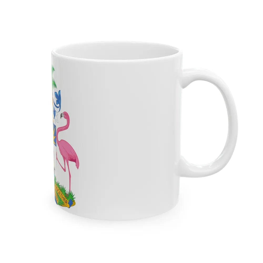 Coat of Arms of The Bahamas - White Coffee Mug-Go Mug Yourself